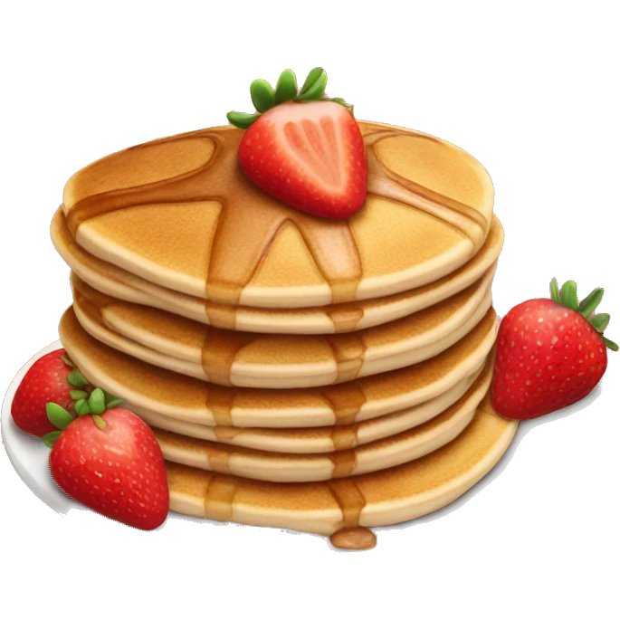 strawberry pancakes emoji