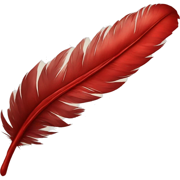 feather red ink emoji