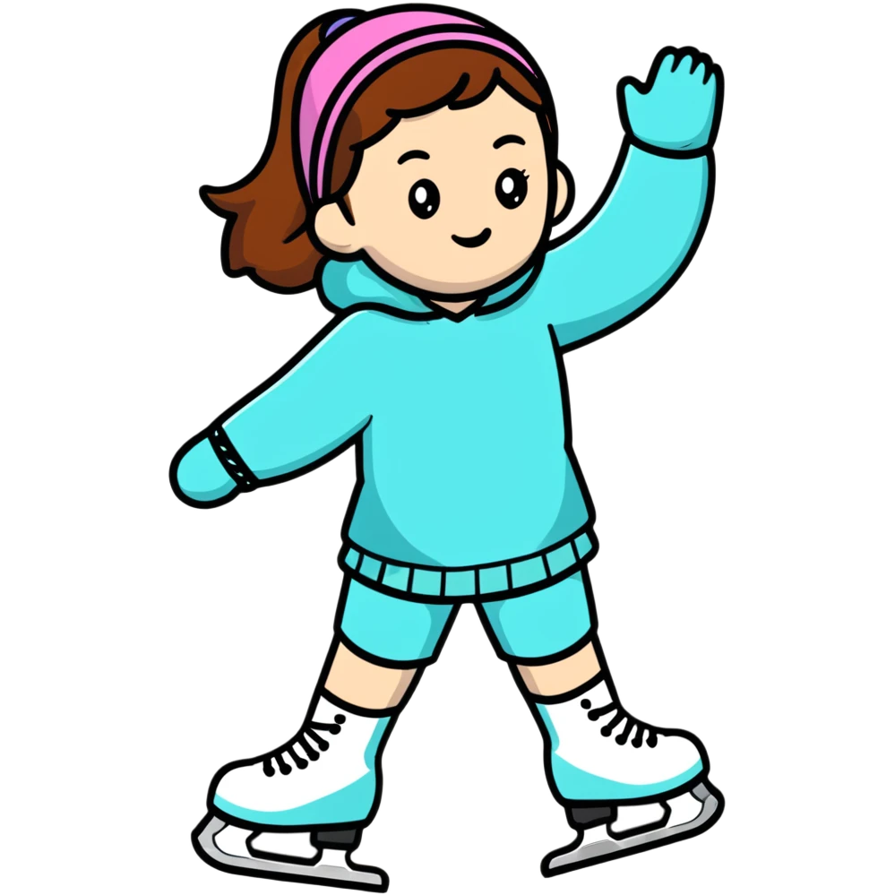 Girl ice skati no emoji