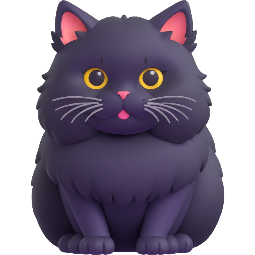 cute fluffy cat emoji