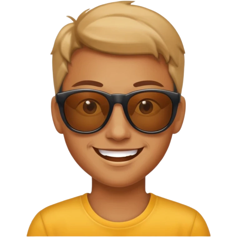 Smart look sun emoji