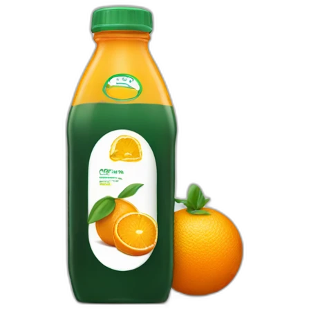 bottle of orange juice emoji