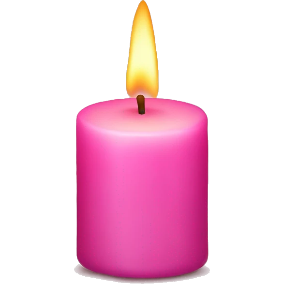 Pink candle  emoji