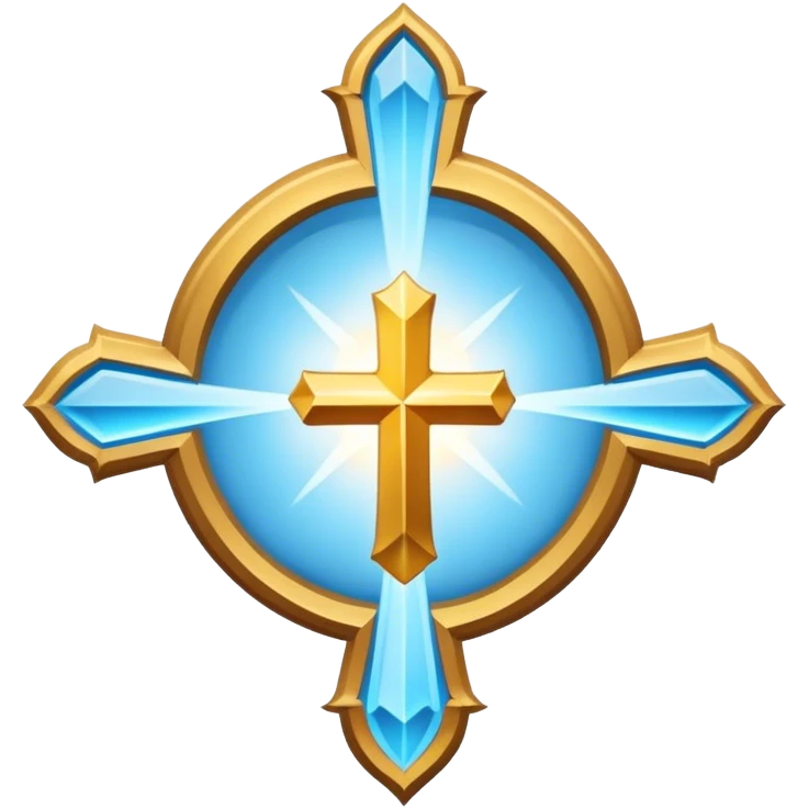 Apostle's emblem with a touch of light blue emoji