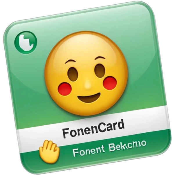 нарисуй тёмно зелёную банковскую карту "FORENCARD" emoji