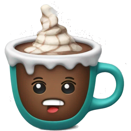 Christmas hot chocolate cup emoji