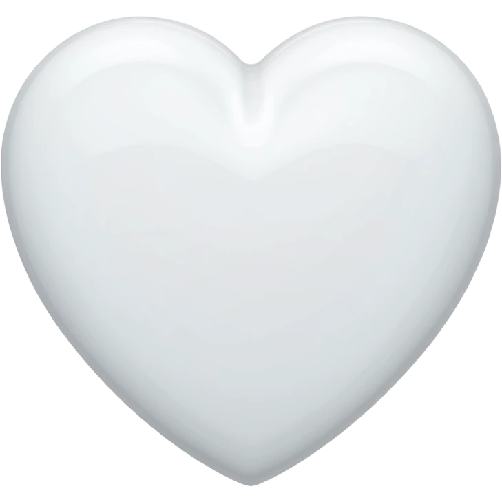 Coração branco emoji