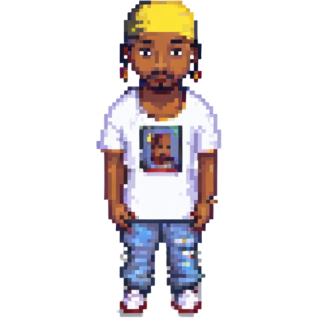 2Pac в полный рост, no background emoji