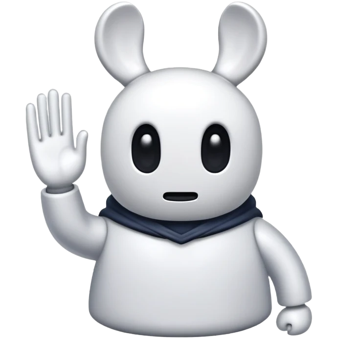 Hollow knight saludando emoji