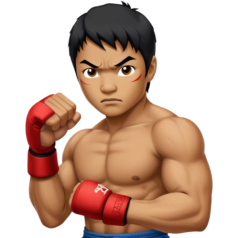 ​Cinematic Realistic Portrait of Tony Jaa, a close-up depiction capturing his intense, determined expression and finely detailed features, rendered with dramatic natural lighting that emphasizes his rugged athleticism and unmistakable martial arts presence, emoji