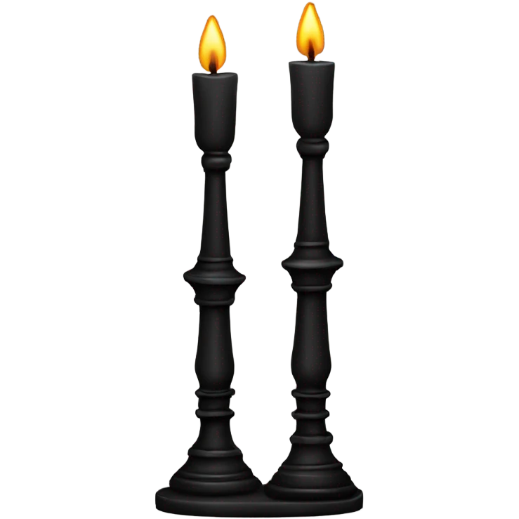 black gothic candlestick emoji