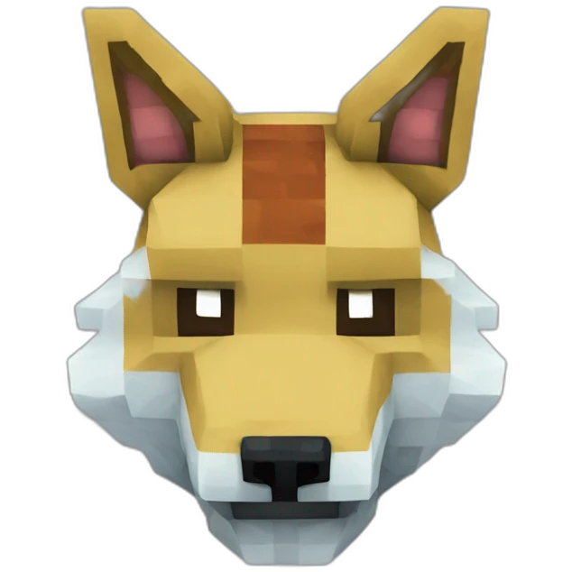 Pixelmon Minecraft Moawolf Head Skin emoji