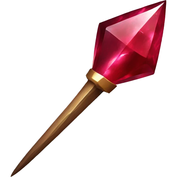 ruby gemstone spear emoji