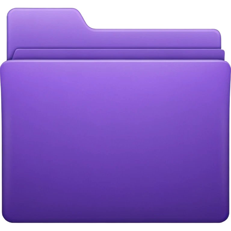 purple empty closed folder emoji