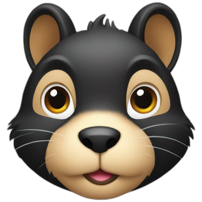squirrel with black jacket emoji