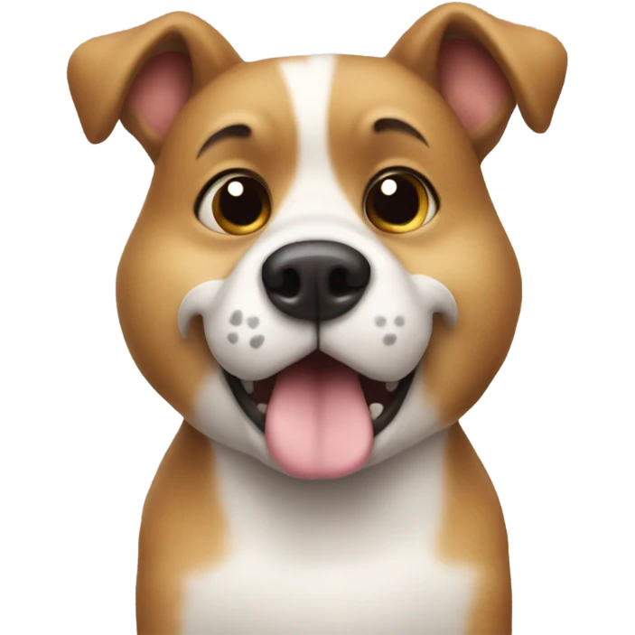 Dog and a huge hamster  emoji