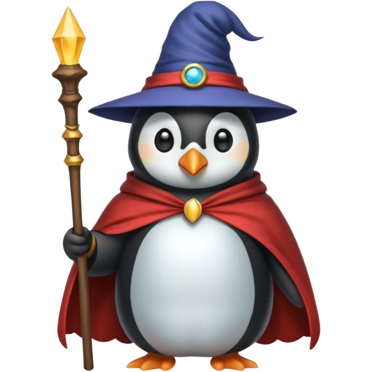 Penguin Wizard emoji