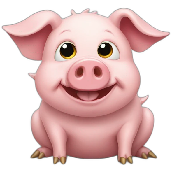 Pig merged with dragon emoji