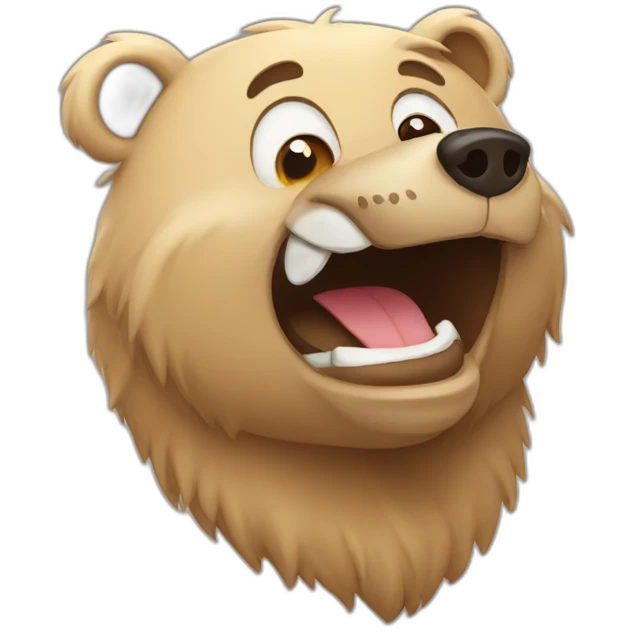 Happy bear emoji