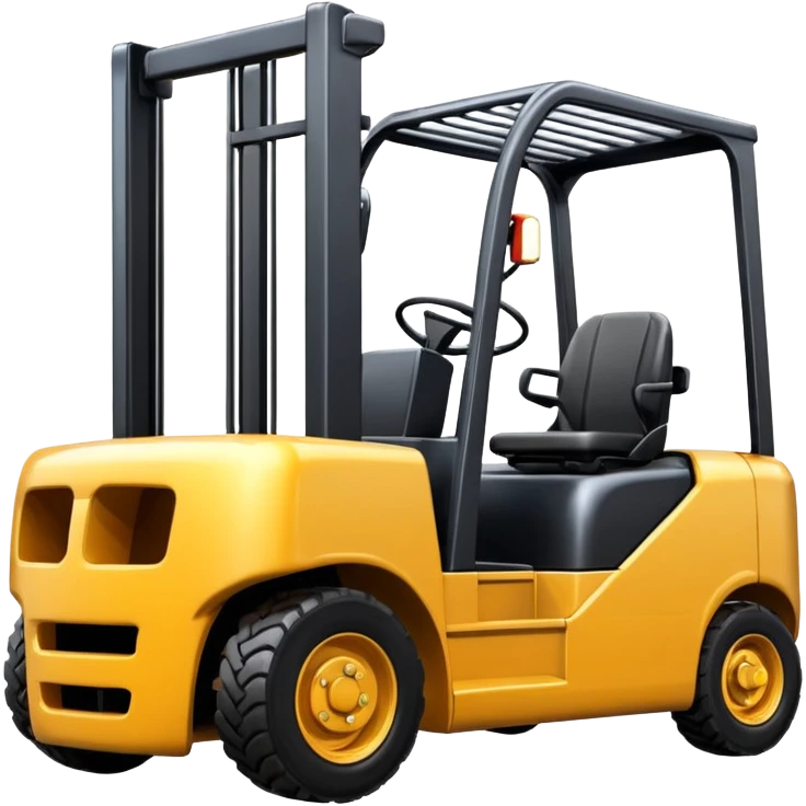create a realistic logistic forklift emoji