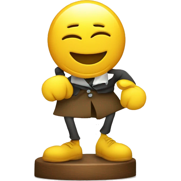 drunk smiley with a pawn on its head emoji