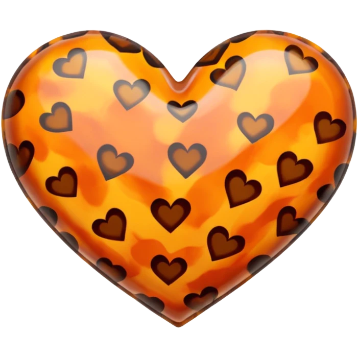 Tortoiseshell heart emoji