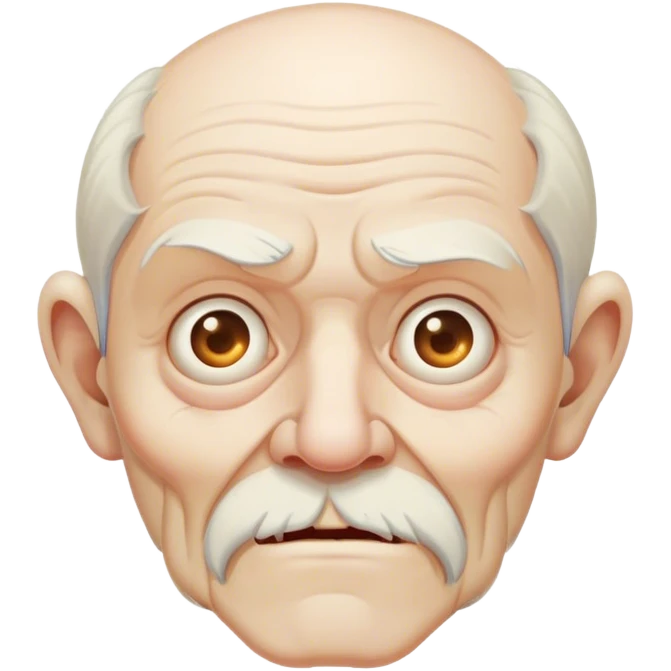 Creepy old man emoji