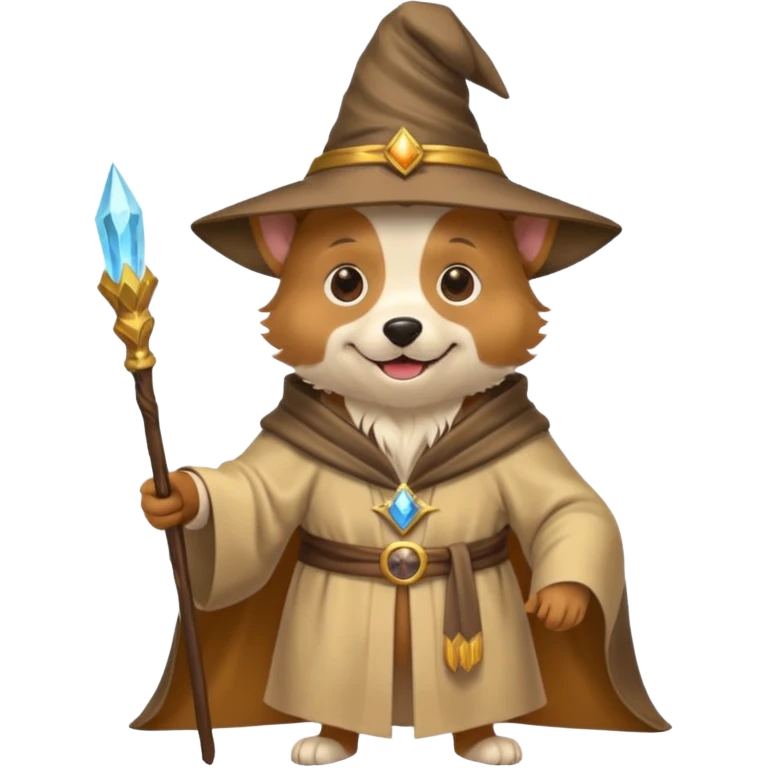 Dog wizard emoji