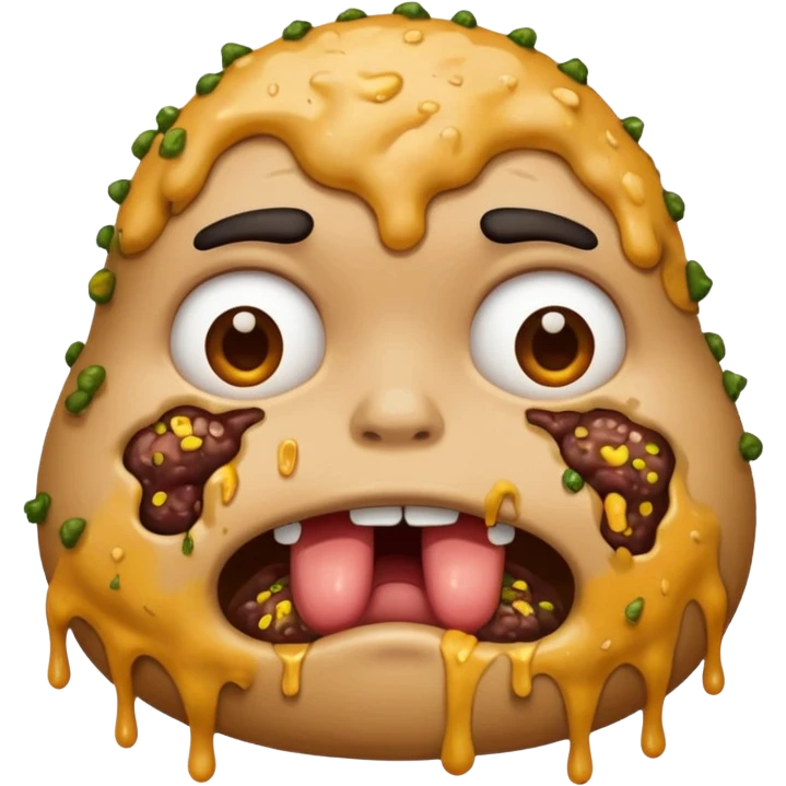 nasty, disgusting vomit - person emoji