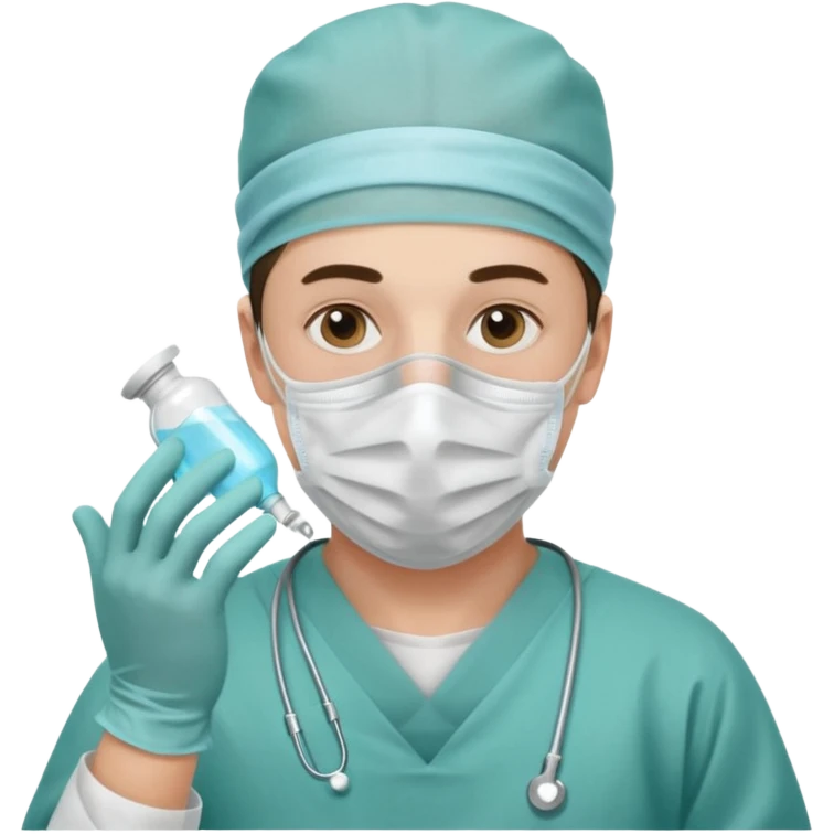 A victorian surgeon using chloroform as an anaesthetic on a patient during an operation emoji