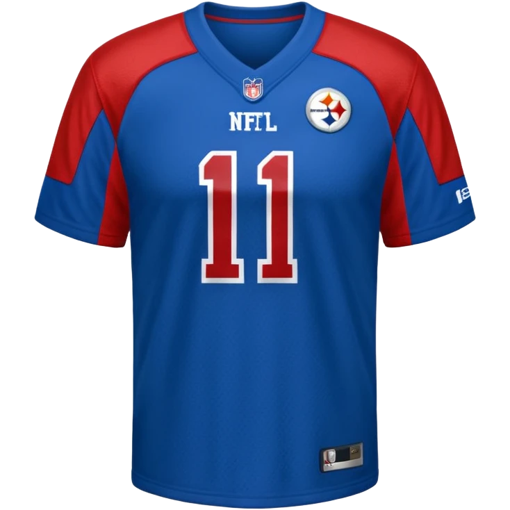 shirt nfl blue (#00A3E0) and red (#F9423A) emoji