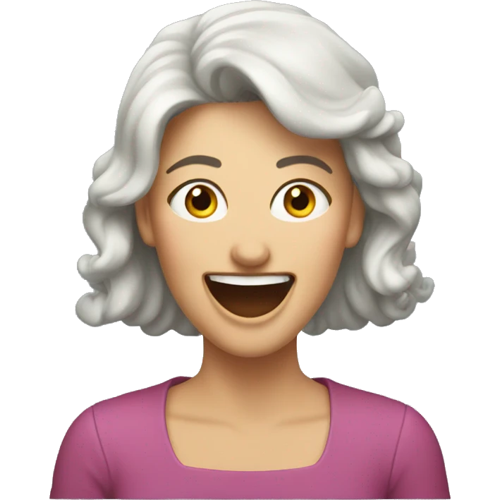 suzy stateliner with laughter emoji