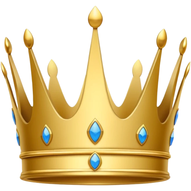 white premium logo crown simple emoji