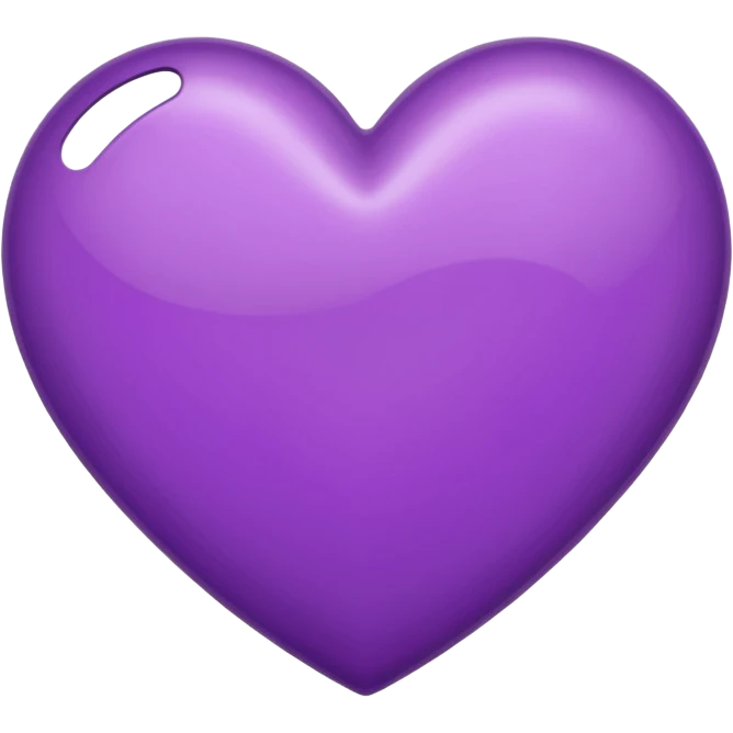 Coeur violet Normal iPhone emoji
