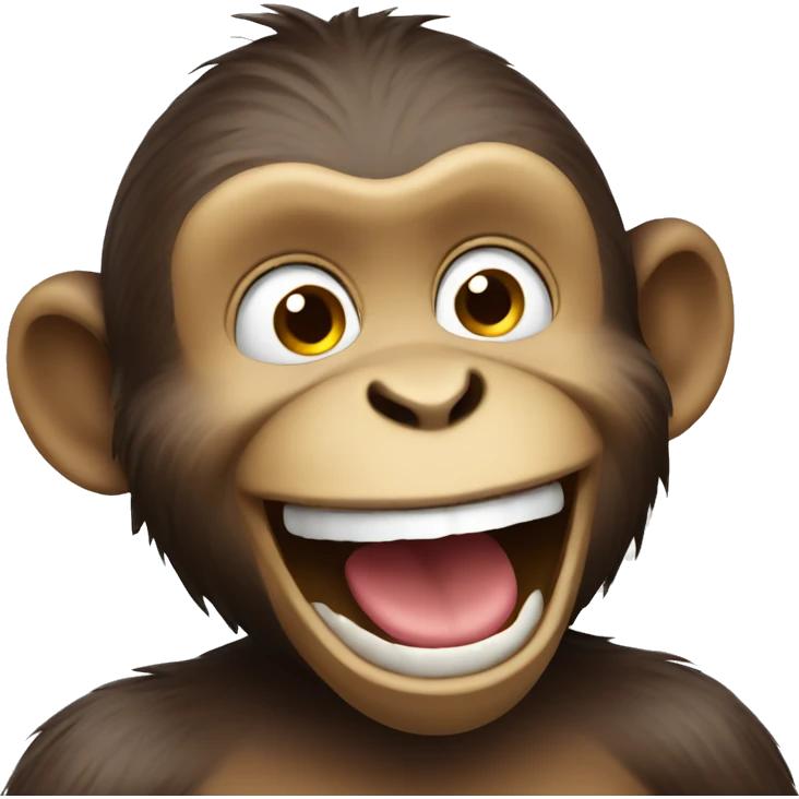 Monkey laughing  emoji