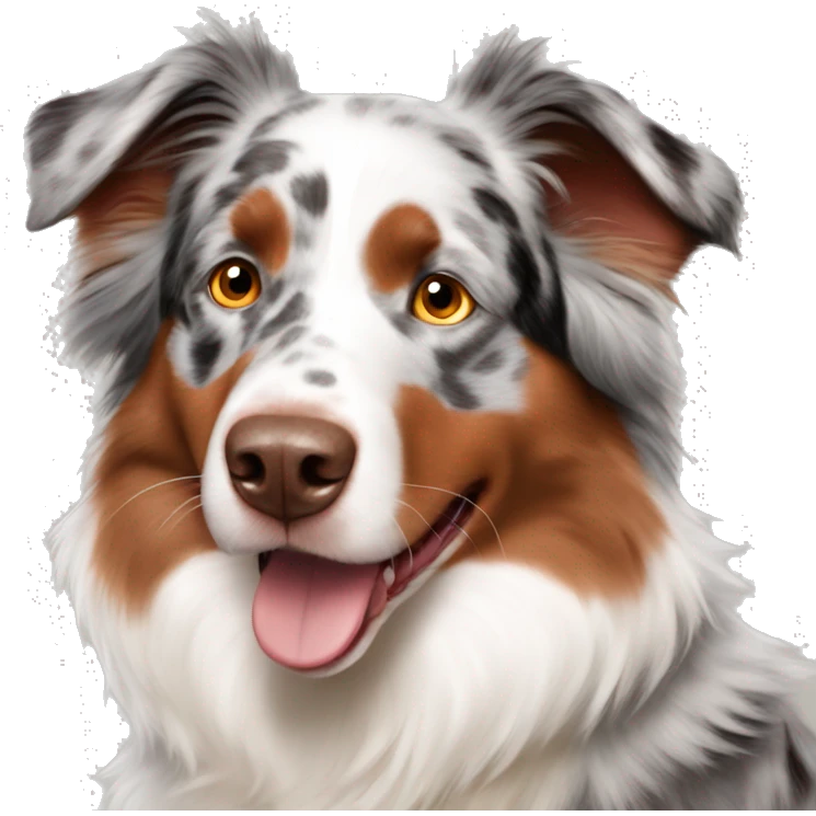 Red merle Australian Shepherd  emoji
