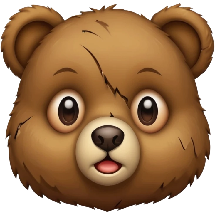Baby teddy bear beat up emoji