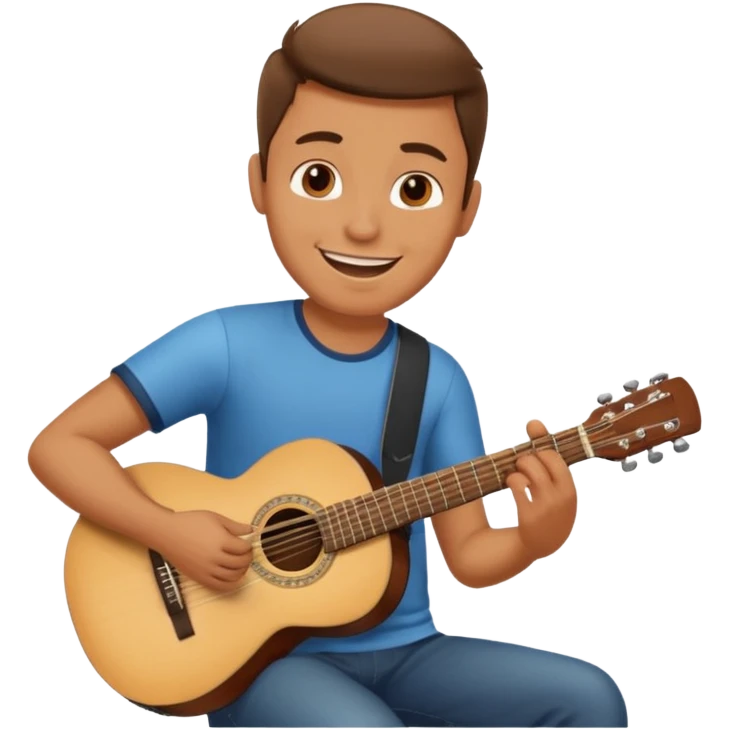 man playing guitar emoji