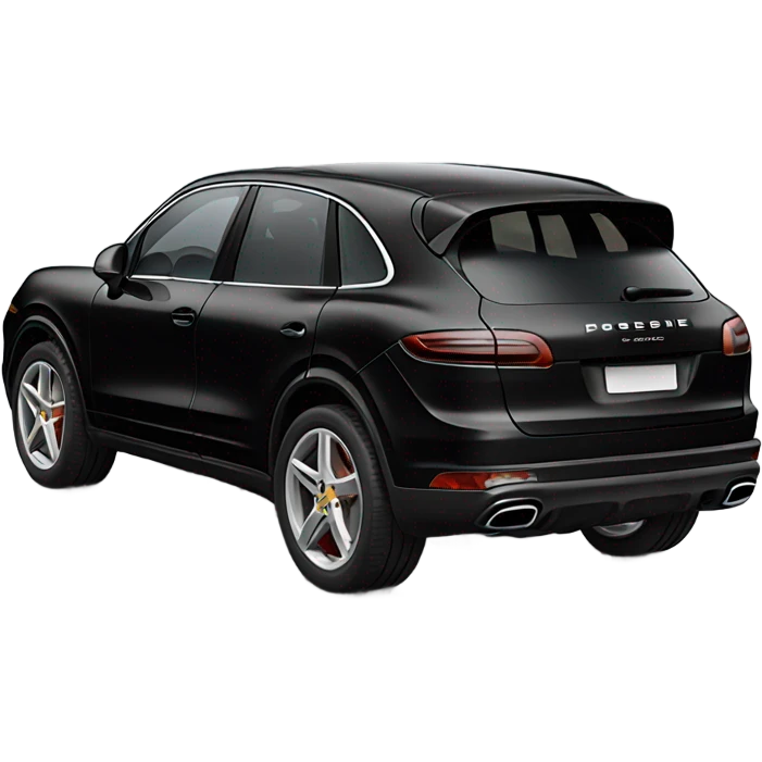 black Porsche Cayenne emoji