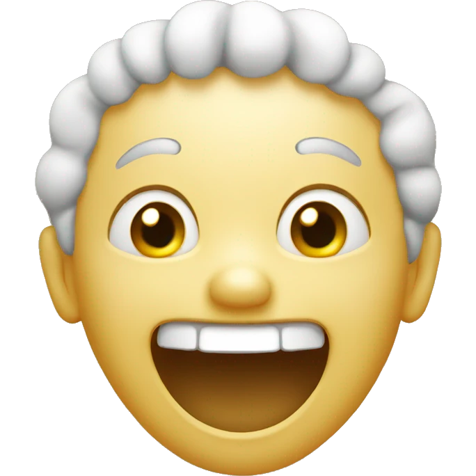 Laughing face emoji