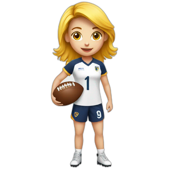 Girl op footbal emoji