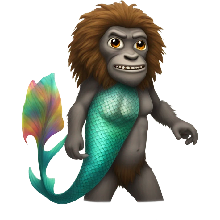 Mermaid sasquatch  emoji