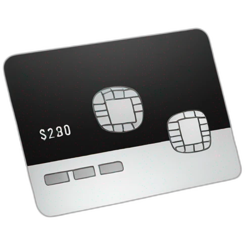 credit card black emoji