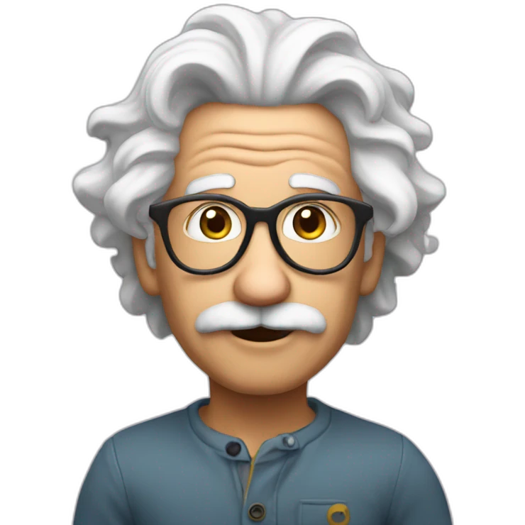 super Einstein emoji