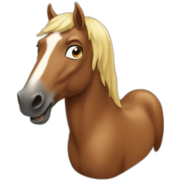 Horse qui fume emoji