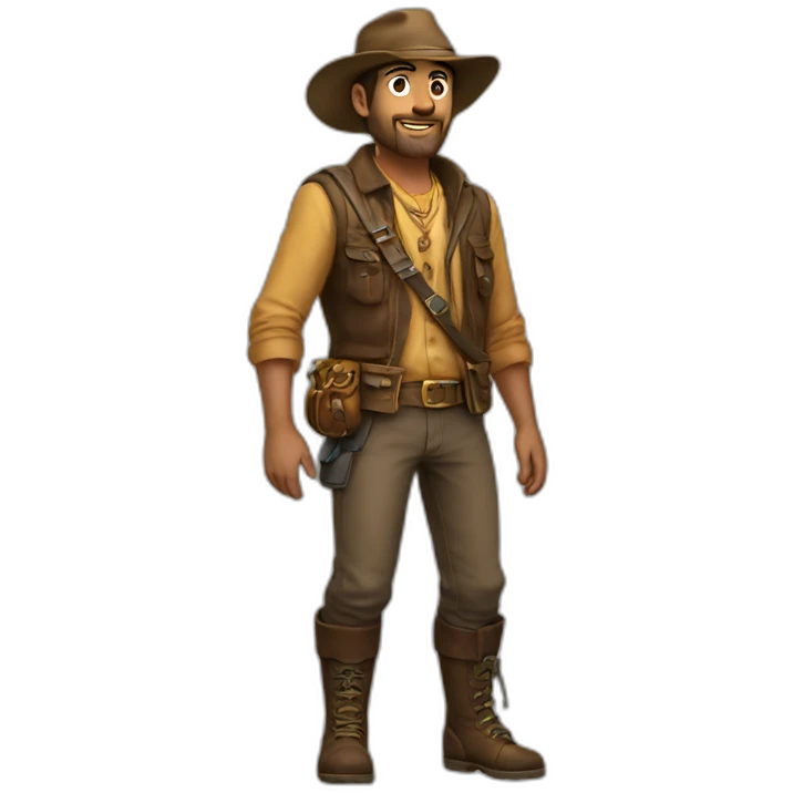 Treasure Hunter full body emoji