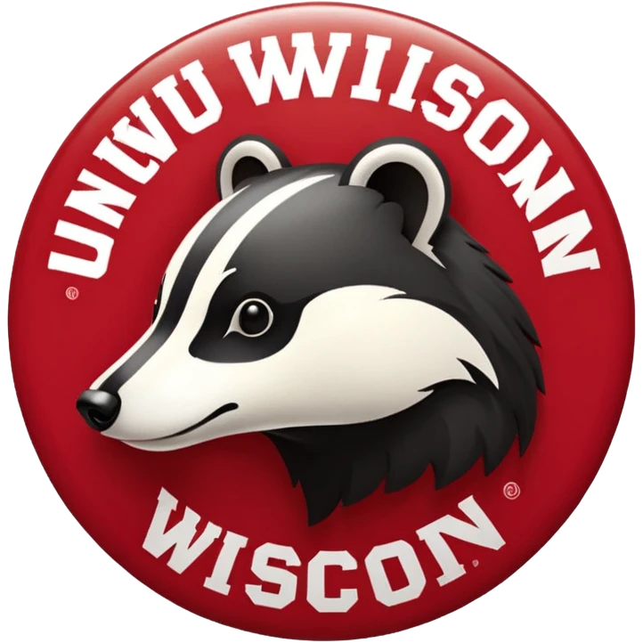 The university of Wisconsin logo emoji