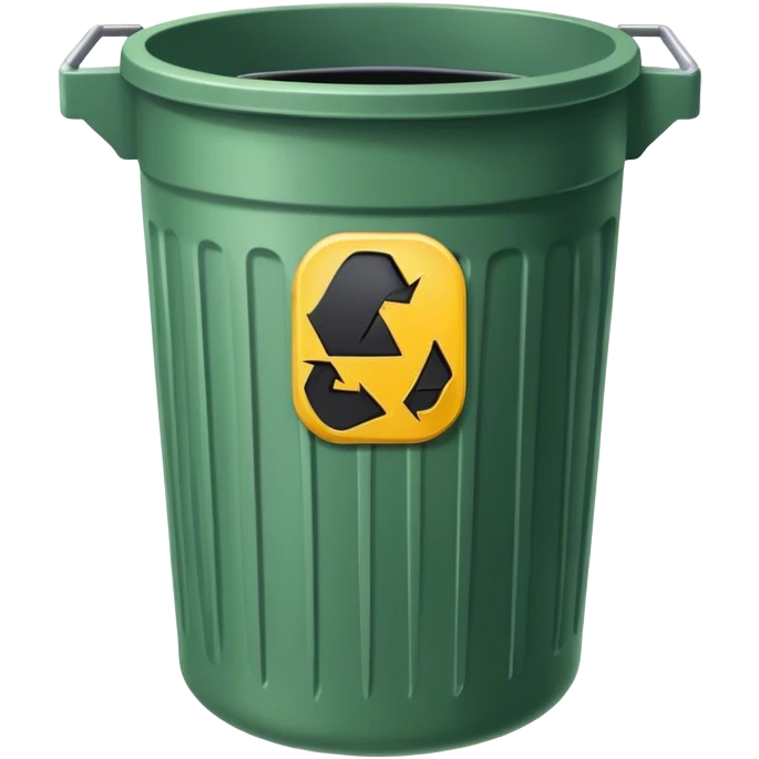Trash can with garbage inside emoji