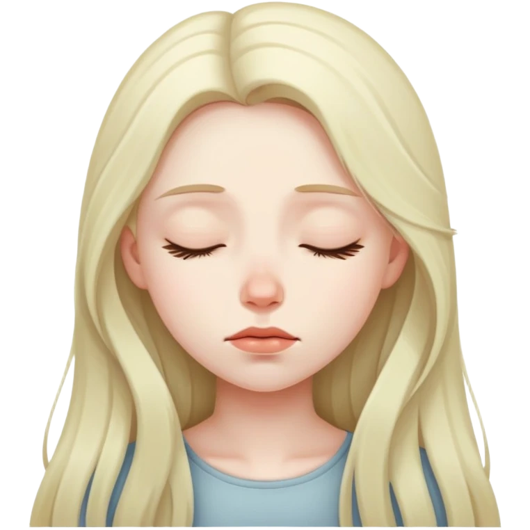 Sleepy girl emoji