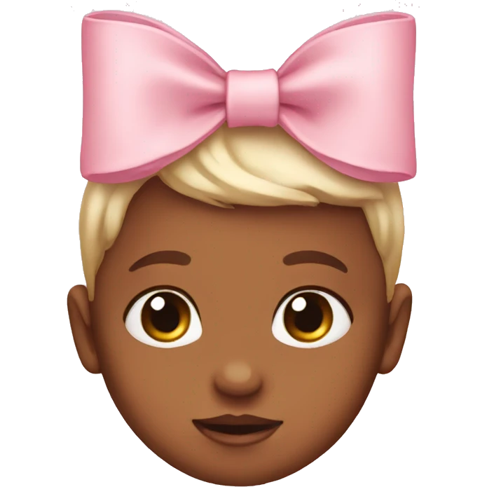 Baby pink bow emoji